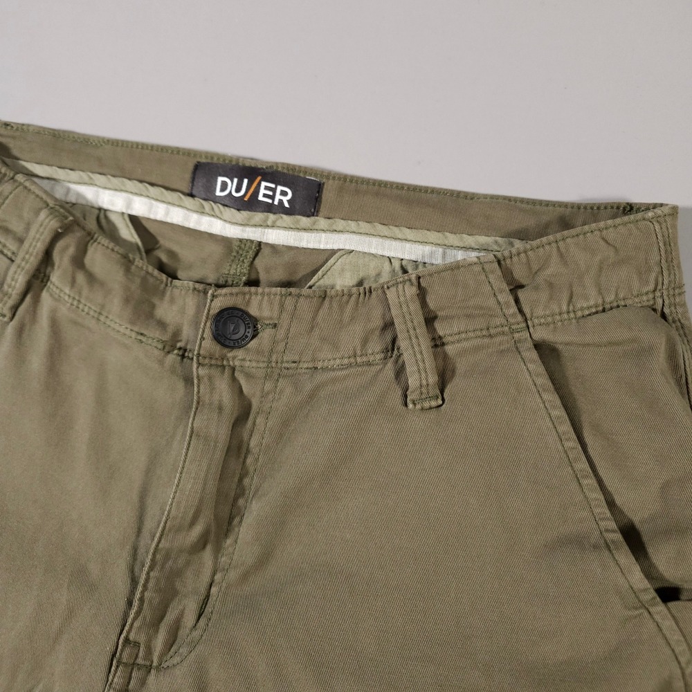 DU/ER‎ Cargo Pants Mens 32x30 Olive Green Performance Articulated MPTH1006